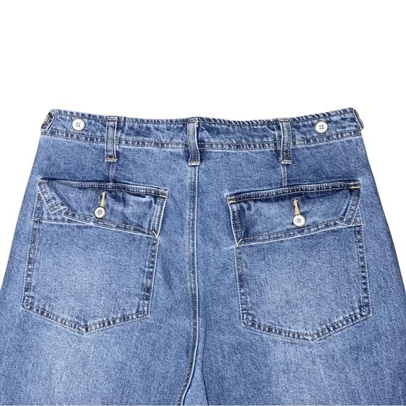 NWOT Light Blue Denim Barrel Jeans - Size 10 - Picture 5 of 7